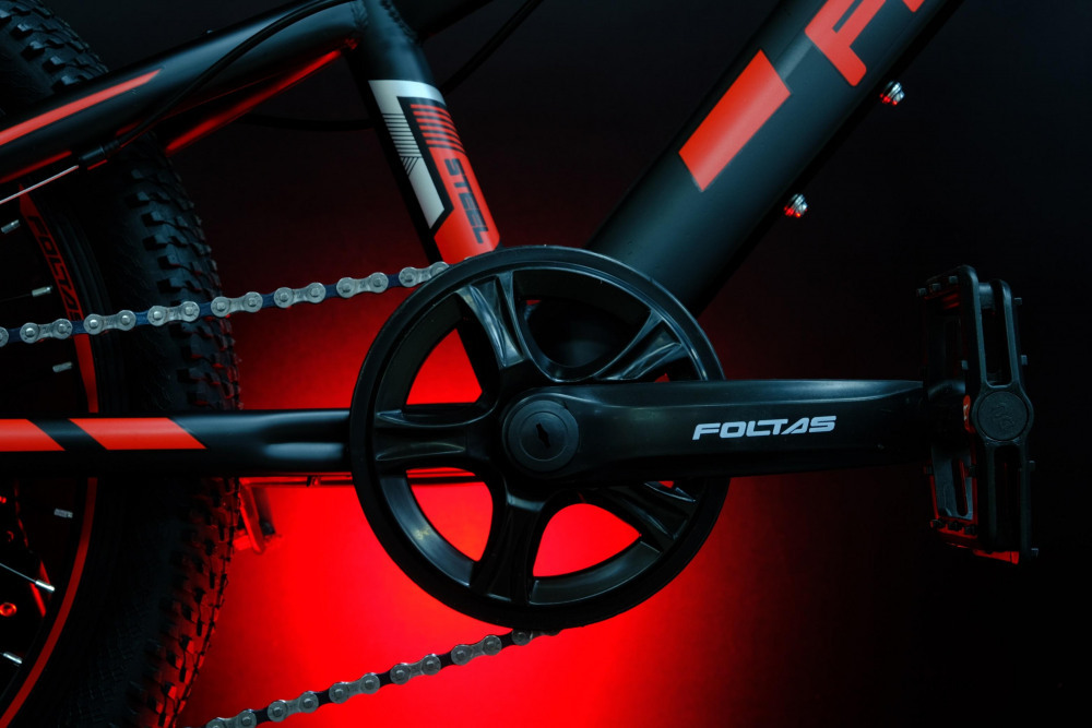 FOLTAS 20 Матовый Чёрный/Красный