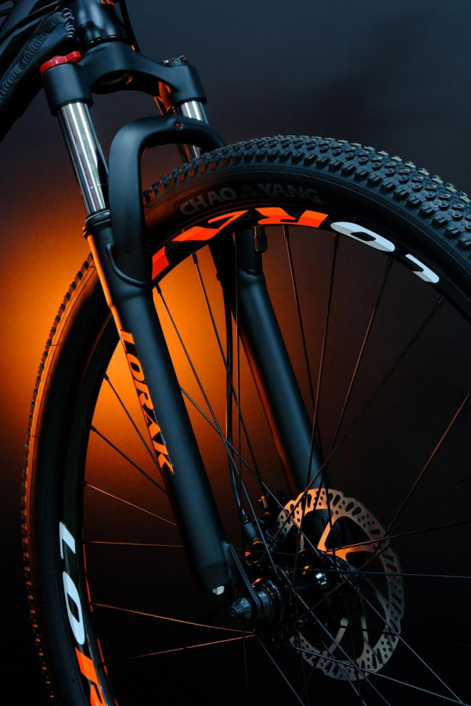 Lorak Sel 9150 Матовый Чёрный/Оранжевый 23р (на рост 189-205)