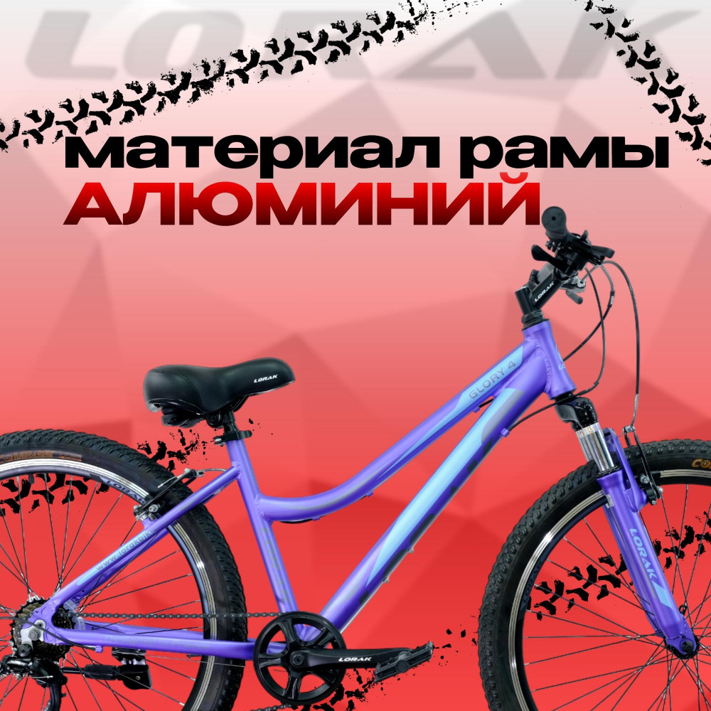 Lorak Glory 4 Матовый Фиолетовый/Голубой рама 17 (на рост 155-173)