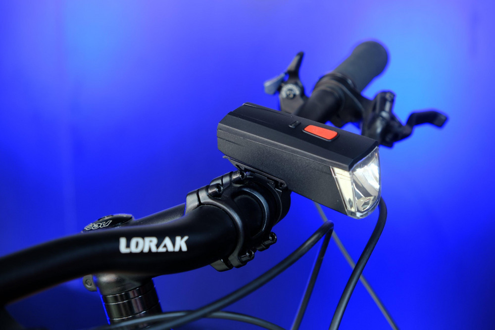 Фара передняя с USB зарядкой X-141, код 41651