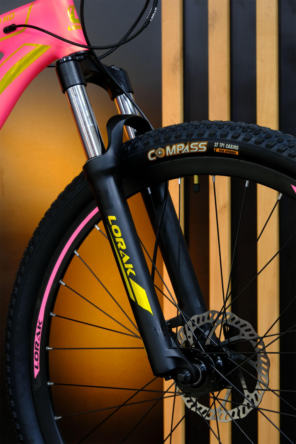 LORAK GLORY 250 HD Матовый Розовый/Золотой рама 17 (на рост 155-173)